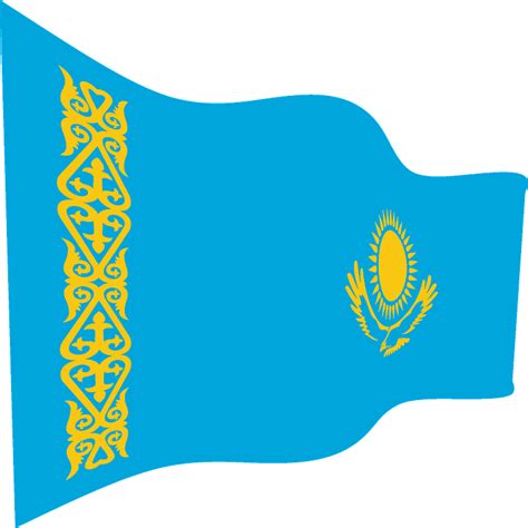 Kazakhstan Flag Png Isolated File Png Mart