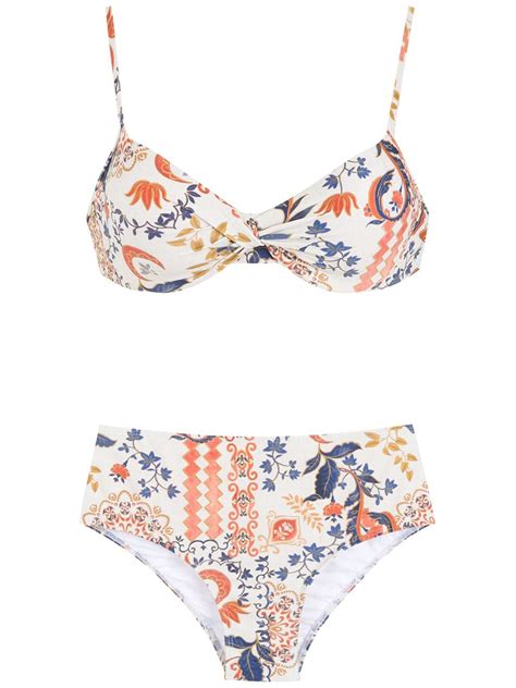 Lygia Nanny Veronica Two Piece Bikini In Nude Modesens