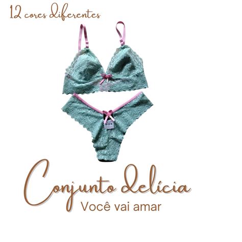 Promo O Conjunto De Lingerie Meia Ta A Sexy Calcinha E Suti De Renda Detalhe Em Tule
