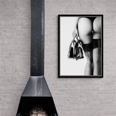 Naked Woman Back Wall Art Sensual Woman Framed Canvas Woman Etsy