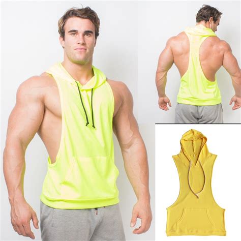 2017 Muscle Men Stringer Hoodie Male Gym Clothing Workout Sleeveless