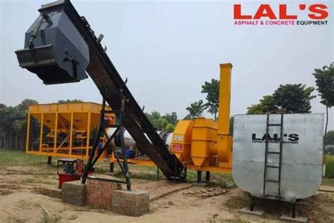 LAL S Automatic Mobile Hot Asphalt Drum Mix Plant For Road Construction Capacity Tones