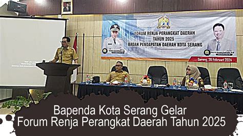 Bapenda Kota Serang Gelar Forum Renja Perangkat Daerah Tahun Youtube