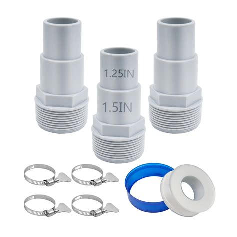 Amazon.com: Universal Combo Pool Hose Adapter Replacement, 1-1/4" or 1
