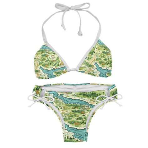 Atlas Detachable Sponge Adjustable Strap Bikini Set Two Pack Swimsuit Women Bikini Sets