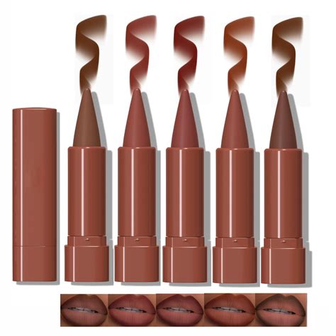 Matte Lip Liner Set In Lip Liner Matte Nude Dark Brown Red Lip Liner Colors High
