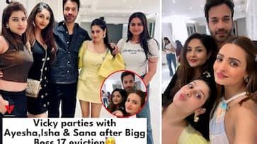 Bigg Boss Vicky Jain Parties With Isha Malviya Ayesha Khan Post