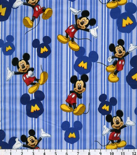 Disney Mickey Mouse Cotton Fabric Character JOANN Disney Fabric