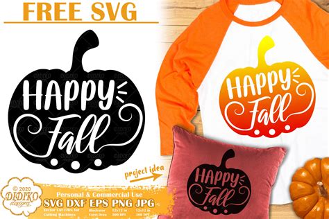 Free Pumpkin Svg Fall Svg Free Autumn Cut File Didiko Designs