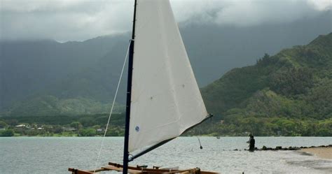 Hawaiian Sailing Canoe Design Pontoon Boat Model Kit