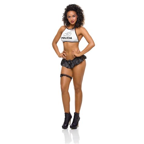 Mini Policial Top Sex Shop Fantasia Sensual Facil Prazer Shopee Brasil