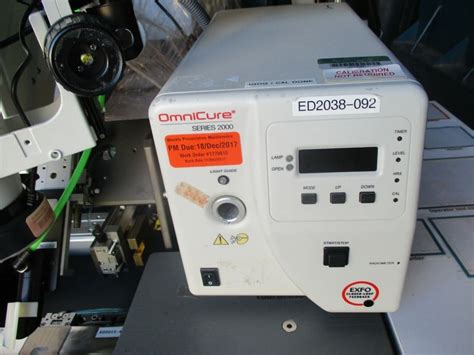 UV Spot Curing System EXFO Omnicure Series 2000 With Scienscope And