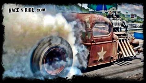 Rat Rod Burnout Viejitos A Rod