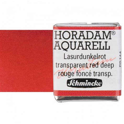 Schmincke Horadam Half Pan Watercolor Transparent Red Deep Jerry S