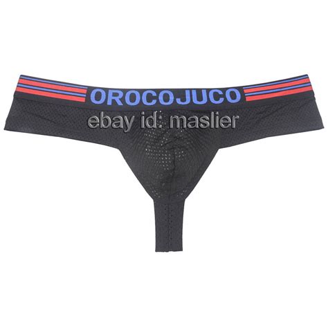 Men S Skimpy Boxer Briefs Hipster Thong Trunks Brazilian Bikini Pouch Underwear EBay