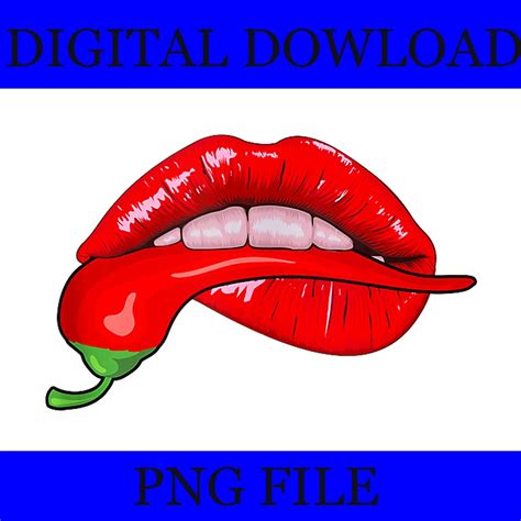Sexy Hot Red Chili Pepper Lips Png Sexy Lips Png Buytshirtdesigns