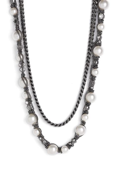 Givenchy Faux Pearl And Chain Necklace Nordstrom