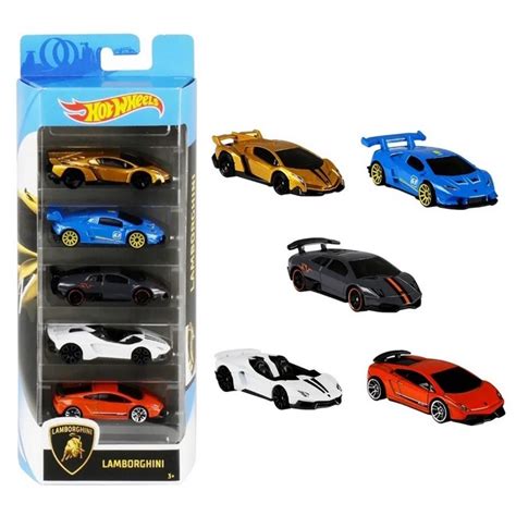Kit 5 Miniaturas Pack Lamborghini Hot Wheels GHP62 Original Mattel Shopee Brasil