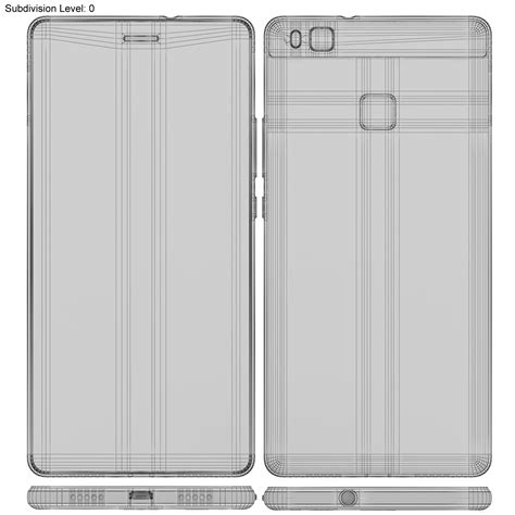 Colección Huawei P9 Lite y P9 Plus Modelo 3D 79 3ds fbx obj max