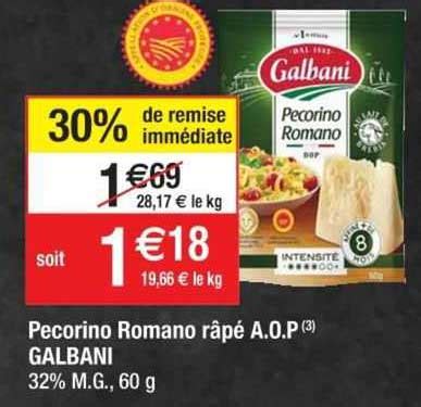 Promo Pecorino Romano R P A O P Galbani Chez Cora Icatalogue Fr