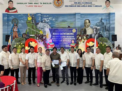 Mass Oath Taking For The 2023 Newly And Re Elected Barangay And Sangguniang Kabataan Officials