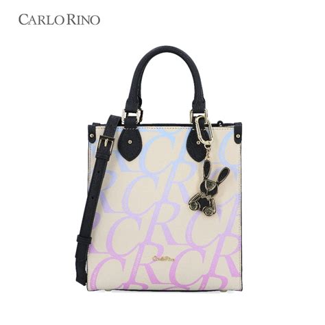 Carlo Rino Nude BOLD C Small Shop Tote Shopee Malaysia
