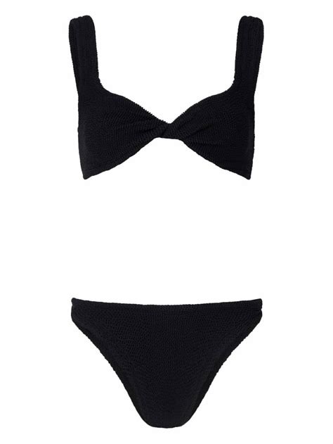 Hunza G Black Juno Crinkle Bikini Hunza G