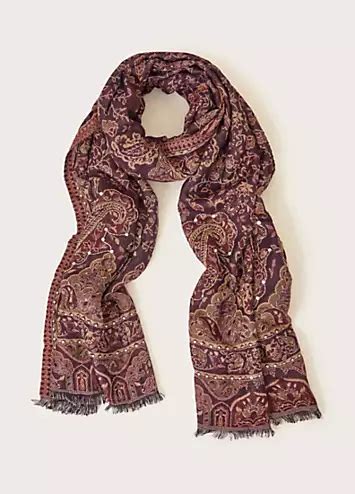 Monsoon Paisley Sequin Scarf Freemans