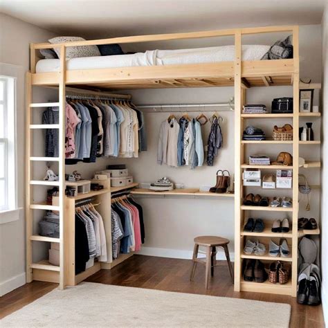 Loft Bed Ideas With Closet