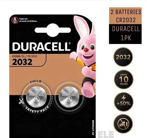 Duracell Батарейка CR2032, Щелочной тип, 3 В, 2 шт - купить с доставкой ...