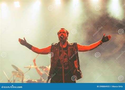 Concert By The Portuguese Band Moonspell In Toluca Mexico Editorial