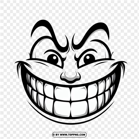 Roblox Avatar Face With Wide Grin With Raised Eyebrows Toppng