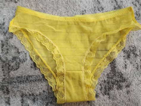 Clothing Sheer Yellow Bikini Panty Alex Coal Sweeky