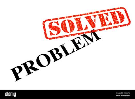 problem solved  res stock photography  images alamy