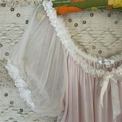 Sweet Pink Babydoll Night Gown Slip Sleep Lingerie Depop