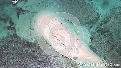 Aerial View Of Naked Island Part Of Island Hopping Tour On Philippine Island Of Siargao Stock