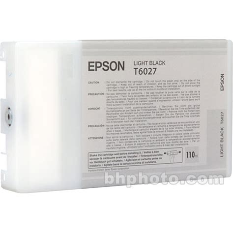 Epson Ultrachrome Light Black Ink Cartridge Ml T B H