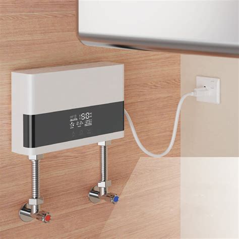 Mini Tankless Water Heater W Ac V Electric Constant Temperature Instant Hot Water Heater