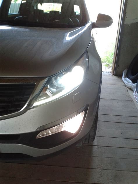 #3 Про лампы в дальний свет и в противотуманки — KIA Sportage (3G), 2 л ...