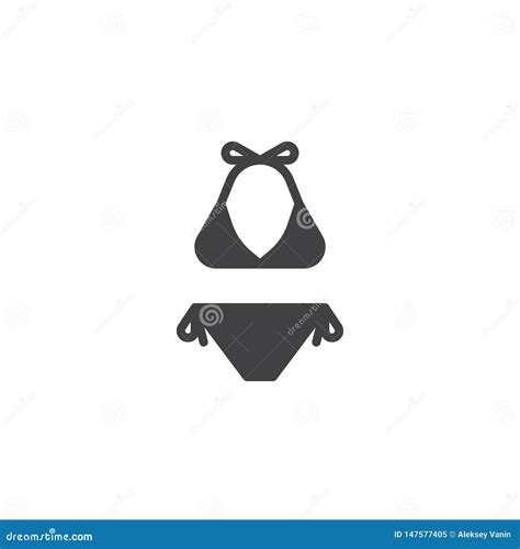 Lingerie Bikini Vector Icon Illustration De Vecteur Illustration Du Swimsuit Bain