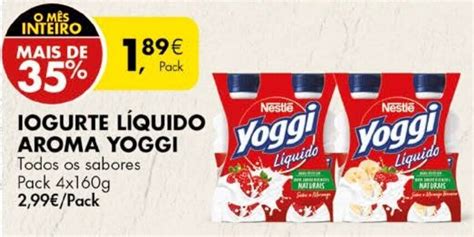 Promoção Iogurte Líquido Aroma Yoggi 4 x 160g em Pingo Doce