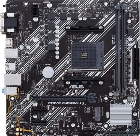 Материнская плата Asus Prime B450M-K II (sAM4, AMD B450, PCI-Ex16 ...