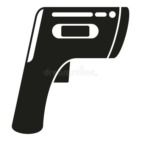 Distance Laser Thermometer Icon Simple Vector Check Device Stock