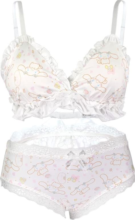 Paloli Women Cute Lingerie Set Sweet Strawberry Bikini Wirless Bra And Panty Cotton