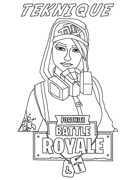 Coloriage Adeline Fortnite T L Charger Et Imprimer Gratuit Sur