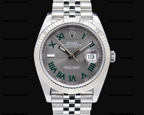 Rolex Datejust Rhodium Wimbledon Dial Jubliee