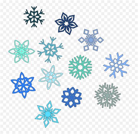 Falling Snowflake Clip Art