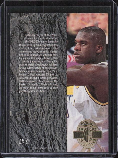 1993 Classic Four Sport LPs LP6 Shaquille O Neal EBay