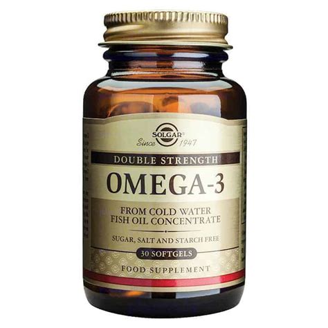 Solgar, Omega-3 Double Strength, 1200mg, 30 Kapsula | apotekos