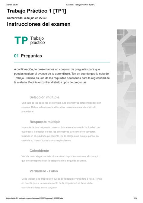 Examen Trabajo Práctico 1 [tp1] Teoría De La Administración 71